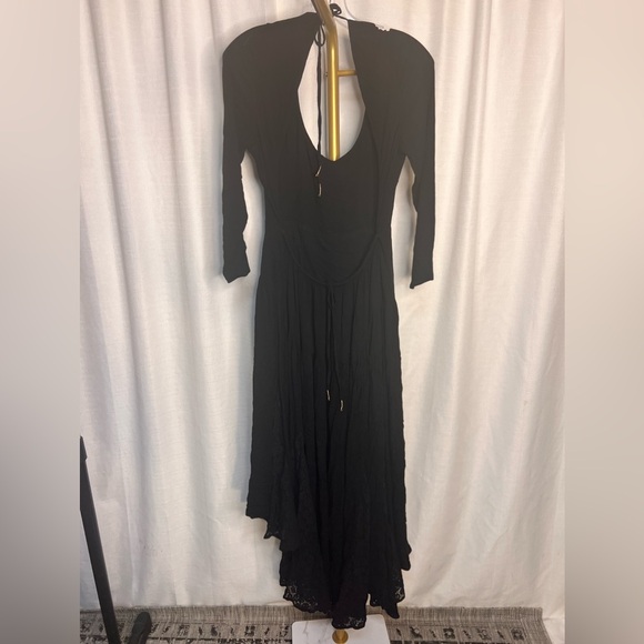 Free People Sea Me Maxi Dress in Black - Picture 4 of 6